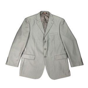Caravelli Blazer Men 42S Silver Shoulder Pads 3 Button Sport Coat Italian Design